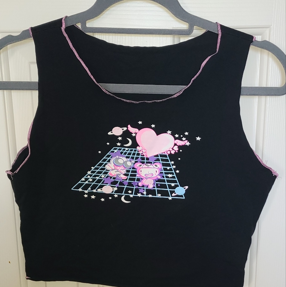 Y2K Grunge Cropped Tank